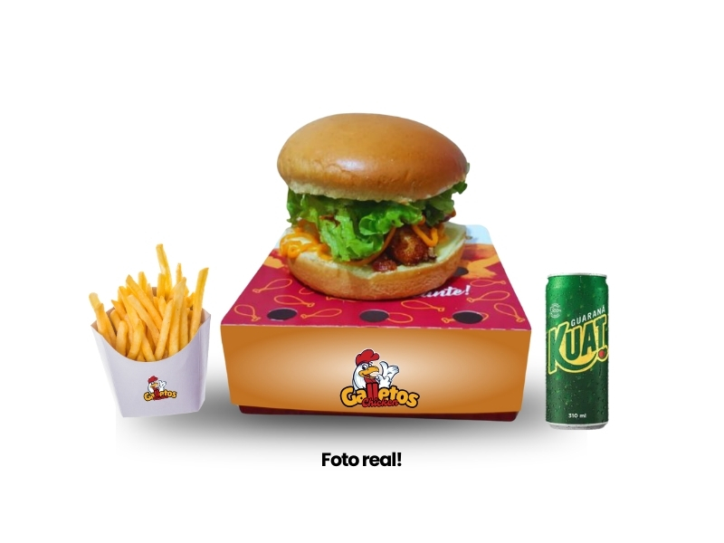 Combo big chicken breaded - Clássico do Galletos
